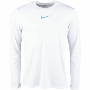 Nike DF TEE LS LGD SC M Pánské triko s dlouhým rukávem, bílá, velikost L