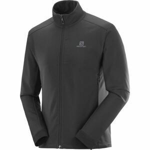 Salomon AGILE SOFTSHELL JKT M Pánská softshellová bunda, Černá,Šedá, velikost XXL