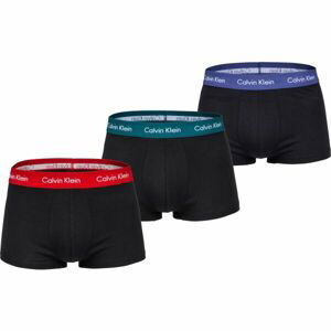 Calvin Klein 3 PACK LO RISE TRUNK Pánské boxerky, černá, velikost M