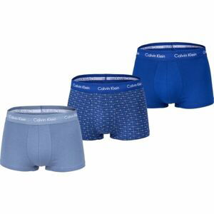 Calvin Klein 3 PACK LO RISE TRUNK Pánské boxerky, modrá, velikost M