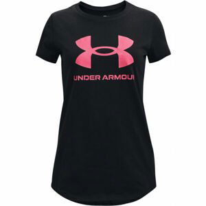 Under Armour LIVE SPORTSTYLE GRAPHIC SS Dívčí triko, černá, velikost XL