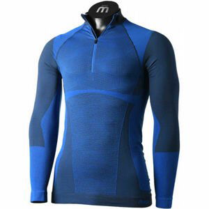 Mico L/SLVS ZIP NECK SHIRT WARM CONTROL Pánské termo triko, modrá, veľkosť 3