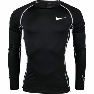 Nike NP DF TIGHT TOP LS M Černá M - Pánské triko s dlouhým rukávem