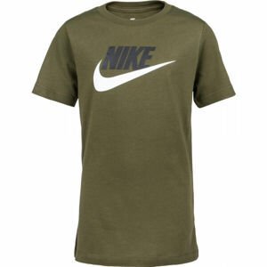 Nike NSW TEE FUTURA ICON TD B Chlapecké tričko, Khaki,Bílá,Černá, velikost M