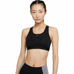 Nike DF SWSH ZIP FRONT BRA W  L - Dámská sportovní podprsenka