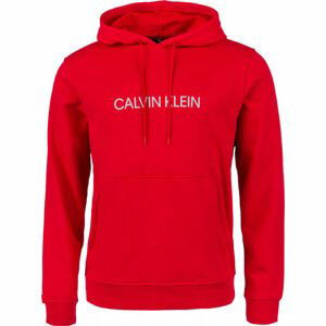 Calvin Klein HOODIE Červená L - Pánská mikina