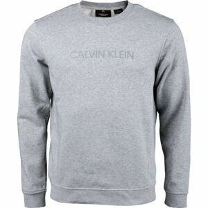 Calvin Klein PULLOVER Pánská mikina, šedá, velikost S