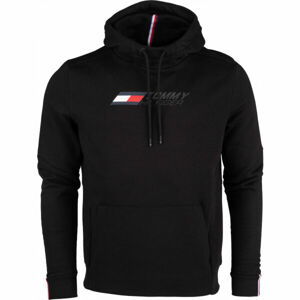 Tommy Hilfiger LOGO FLEECE HOODY Černá XL - Pánská mikina