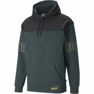 Puma WINTERIZED HOODIE Pánská sportovní mikina, zelená, velikost XXL