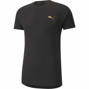 Puma EVOSTRIPE TEE Pánské sportovní triko, černá, velikost XL