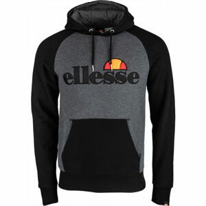 ELLESSE TALIAMENTO OH HOODY Pánská mikina, Tmavě šedá,Černá,Žlutá, velikost M