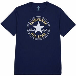 Converse CHUCK PATCH TEE Pánské triko, Tmavě modrá,Bílá,Žlutá, velikost L