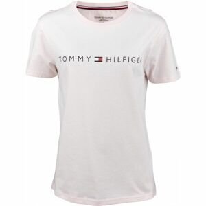 Tommy Hilfiger CN SS TEE LOGO Pánské tričko, růžová, veľkosť XL