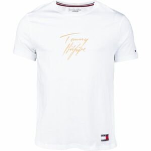 Tommy Hilfiger CN SS TEE LOGO Bílá M - Pánské tričko