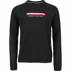 Tommy Hilfiger TRACK TOP Pánské triko s dlouhým rukávem, černá, velikost S