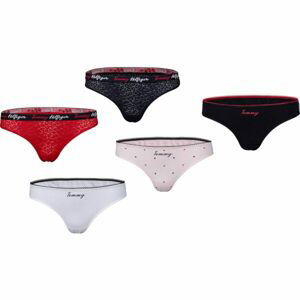 Tommy Hilfiger 5P THONG Dámská tanga, mix, velikost S