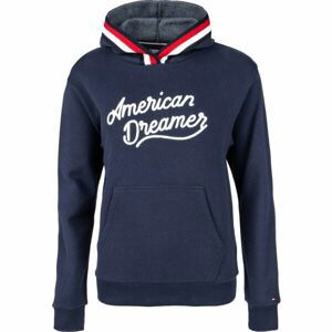 Tommy Hilfiger HOODIE Dámská mikina, tmavě modrá, velikost S