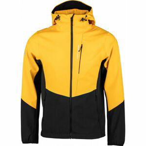 Northfinder STOKEE Pánská softshellová bunda, žlutá, velikost XL