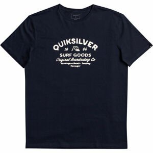 Quiksilver CLOSED CAPTION SS Pánské triko, Tmavě modrá,Bílá, velikost XL