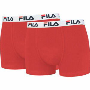 Fila MAN BOXERS 2 PACK Pánské boxerky, červená, veľkosť XXL