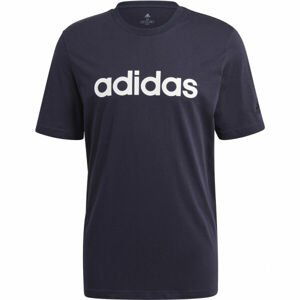 adidas LINEAR TEE Pánské tričko, tmavě modrá, veľkosť XXXL