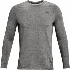 Under Armour FITTED CREW Pánské triko, šedá, veľkosť XL