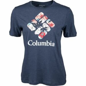 Columbia BLUEBIRD DAY RELAXED CREW NECK Dámské tričko, tmavě modrá, velikost L