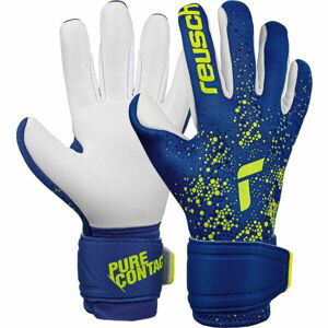 Reusch PURE CONTACT SILVER Pánské brankářské rukavice, tmavě modrá, velikost 10