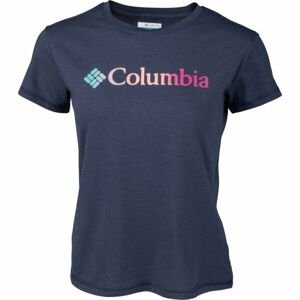 Columbia SUN TREK SS GRAPHIC TEE Tmavě modrá M - Dámské triko