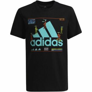 adidas GMNG G T Chlapecké tričko, Černá,Mix, velikost 164