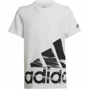 adidas LOGO T Chlapecké tričko, Bílá,Černá, velikost 128