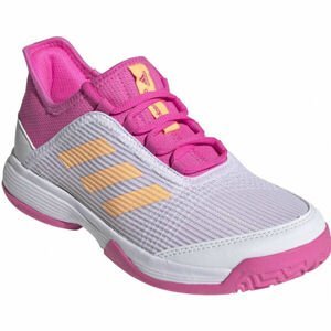 adidas ADIZERO CLUB K Dětská tenisová obuv, bílá, veľkosť 38