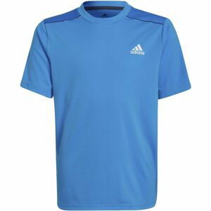 adidas DESIGNED FOR SPORT Chlapecké sportovní tričko, modrá, velikost