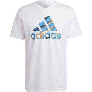 adidas CAMO TEE Pánské tričko, bílá, velikost S