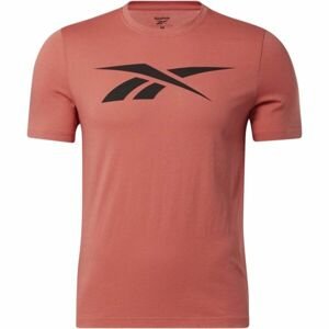 Reebok GS VECTOR TEE Pánské triko, oranžová, veľkosť XL