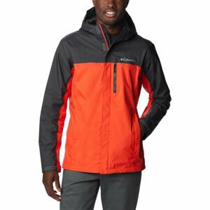 Columbia POURING ADVENTURE II JACKET Pánská outdoorová bunda, červená, velikost L