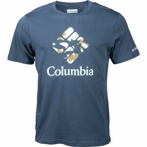 Columbia M RAPID RIDGE GRAPHIC TEE Pánské triko, tmavě modrá, velikost XL