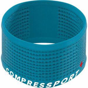 Compressport HEADBAND ON/OFF Běžecká sportovní čelenka, modrá, velikost UNI