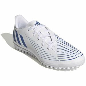 adidas PREDATOR EDGE.4 TF Pánské turfy, Bílá,Tmavě modrá, velikost 7