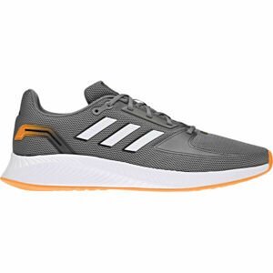 adidas RUNFALCON 2.0 Pánská běžecká obuv, Šedá,Bílá,Oranžová, velikost 12