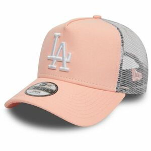 New Era 9FORTY AF TRUCKER MLB LEAGUE ESSENTIAL KID LOS ANGELES DODGERS Dětská truckerka, Lososová,Šedá,Bílá, velikost CHILD