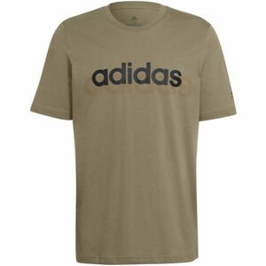 adidas LIN SJ T Pánské tričko, khaki, velikost L