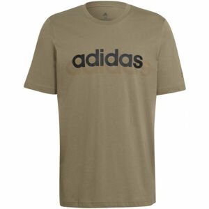 adidas LIN SJ T Pánské tričko, khaki, velikost XL