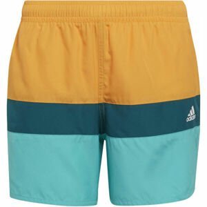 adidas COLORBLOCK Chlapecké plavecké šortky, oranžová, velikost