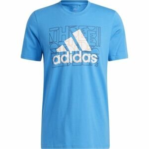 adidas EGAME BOS G TEE Pánské tričko, světle modrá, velikost M