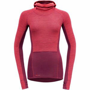 Devold TUVEGGA SPORT AIR WOMAN HOODIE Dámské funkční triko, červená, velikost M