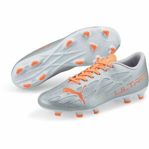 Puma ULTRA 4.4 FG/AG Pánské kopačky, Stříbrná,Oranžová, velikost 10