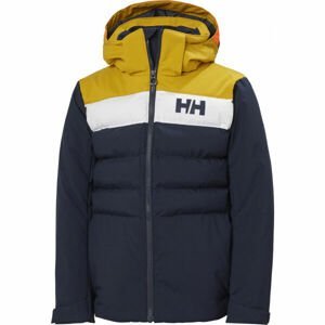 Helly Hansen JR CYCLONE JACKET Chlapecká lyžařská bunda, tmavě modrá, velikost 12