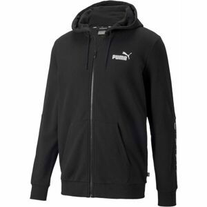 Puma ESS+ TAPE FULL ZIP HOODIE TR Pánská mikina, černá, veľkosť M