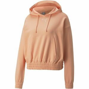 Puma HER HOODIE TR SLM Lososová L - Dámská mikina